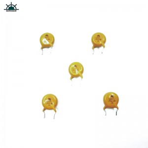 China odm passive Elektronikkomponenten, gelber MOV 10mm HVR10D621K Zinkoxid-Varistor