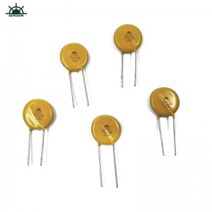 China ODM Electronics-Komponenten, gelber MOV 20mm HVR20D621K-Zinkoxid-Varistor für Stromversorgungsgeräte