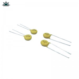 China ODM-Elektronikkomponenten, gelber MOV 10mm 10D561 560V Zinkoxid-Varistor (Movetaloxid-Varistor)