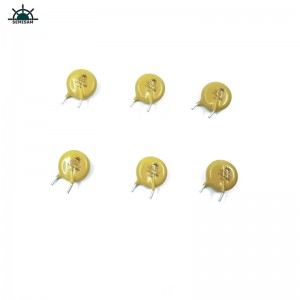 China ODM Electronics-Komponenten, Yellow Mov 10mm 10D561 560V Zinkoxid-Varistor MOV für Haushaltsgerät