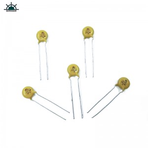 China ODM Electronics-Komponenten, Yellow Mov 7mm HVR07D511K Zinkoxid-Varistor für Haushaltsgeräte