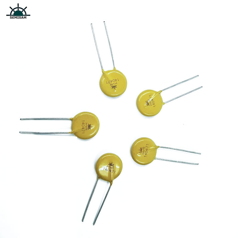 China Elektronikkomponenten, gelb MOV 14mm 14D471 470V Varistor Zov Indigial Varistor