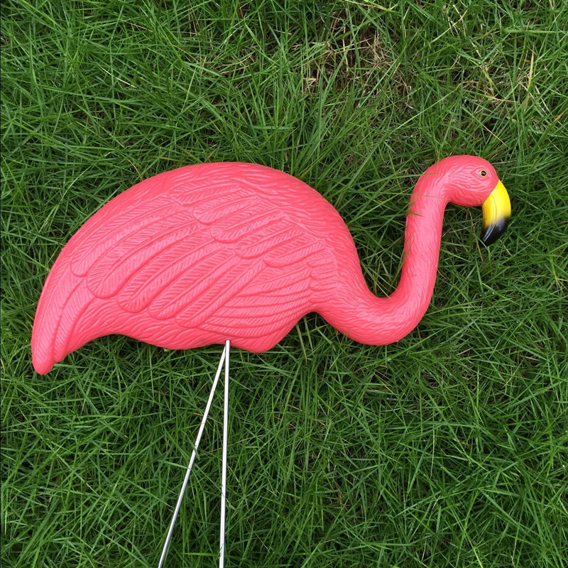 Kunststoff Simulation Flamingo Baby Dekoration Outdoor Garten Ornamente Harz Flamingo Figuren Gartenfestival Hochzeit Gartenarbeit Dekor