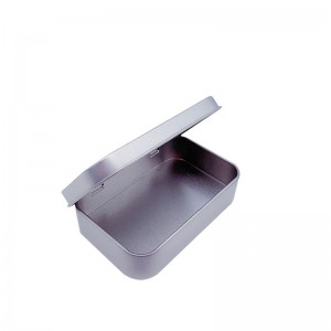 Nagel-Clippers Kleiner quadratischer Box integrierter Weißblechkiste 95 * 60 * 22mm