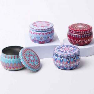 Kerzengefasste mattierte Metall Can Candy Packaging Zinn 77 * 50mm