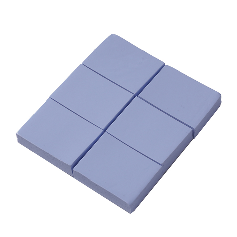 Lieferung blaues thermisch leitendes Silikonblatt, stoßabsorbierendes IC-Chip-Silikon-Blatt, elektronisches und elektrisches Kühlkörper