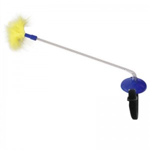 Fabrik Direkte Lieferung von Haustiervorränen, Katze Selbstheilende Spielzeug Katze Kragen Hals Spielzeug Frühling Fuß mit Tap, um Katzenstab zunecken