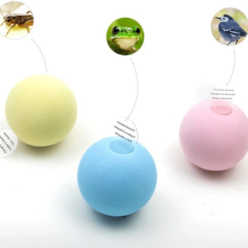 Amazon New Pet Gravitational Call Ball Cat Self-Hey Anti-Bohring Supplies Tease Cat Stick Mint Ball Sound Toy