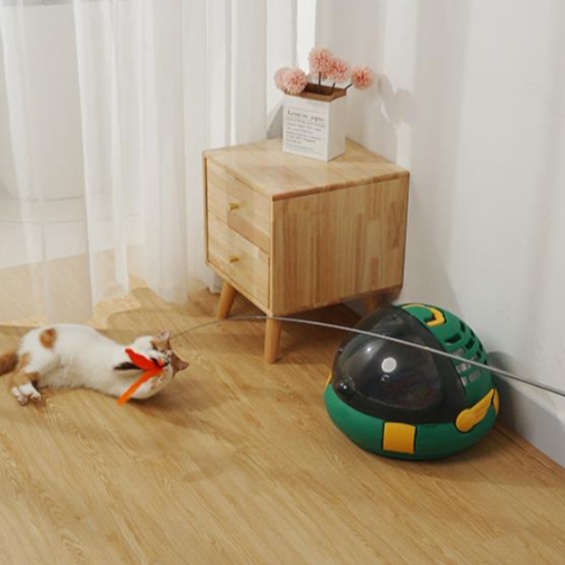 Katze Spielzeug Lustige Katze Stick 150cm Lange Drei-Sektion Teleskopstange Lustige Katze Interaktives Fun Pet Spielzeug Katze Zubehör