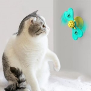 Katze Windmühle Spielzeug lustige Massage drehbare Katze Spielzeug mit Katzenminzzähne Zähne putzen Pet Products