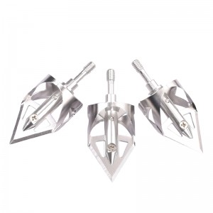 Nika Bogenschießen 15B025 100 Getreide-Broadheads für Bogenschießen Pfeilpunkt Armbrustbolzenjagd