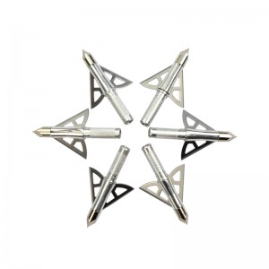 Nika Bogenschießen 15B023 3 Feste Klingen 100/125Grain Jagd Bohrkopf Bogenschießen Armbrust Bolt Jagd