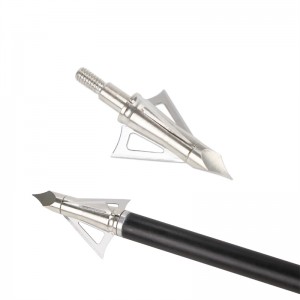 Nika Bogenschießen 15B027 3 Feste Klingen 150Grain Jagd Broadheads Bogenschießen Armbrustbolzen Jagd