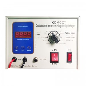 KOMCO-Batterieladegerät, 12V/24V/76V/48V/60V/72V Spannung und Strom eingestellt, Automotive-Ladegerät und Betreuer für Auto, LKW, Golfwagen, Rasenmäher, Marine, Boot, Schneemobil, ATV, RV, SLA AGM GEL CE EFB