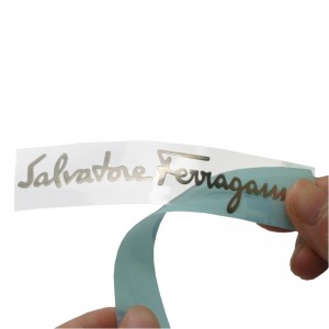 Hochwertige benutzerdefinierte Marke 3D geprägte logo elektroform glänzend gebürstete silber metall dünnnickel aufkleber