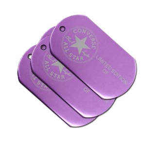 Fabrikgroßhandel kundenspezifische metall militärische hund Tag dauerhaftniedliche eloxierte aluminium leere dog Tags