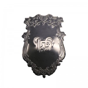 Metallgold eloxiert ankundengeschnittener Aluminium-Parfümaufkleber