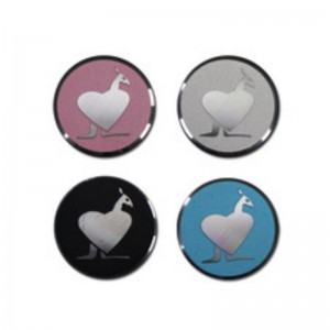 Benutzerdefinierte Goldgravierte 3D-Aluminium-Präge-Metall-Logo-Platte für Handtasche