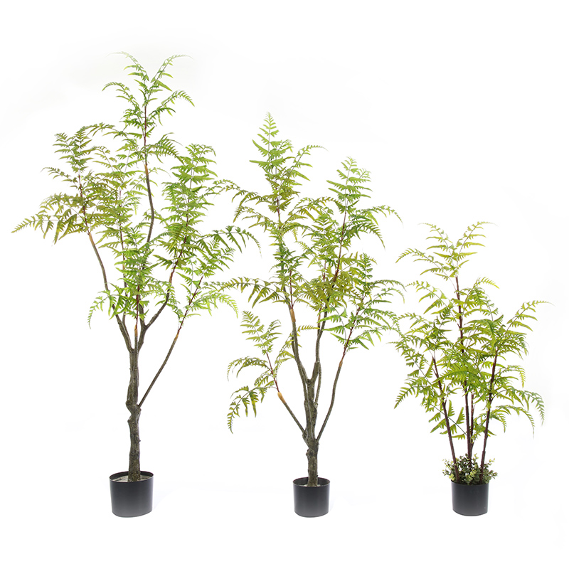 Heißer verkauf realistische chlorophytum comosum baum künstliche pflanze künstliche baum potte fern