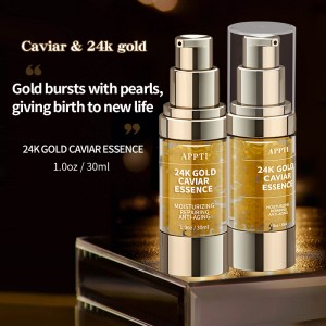 Fabrik Großhandel Whitening 24k Gold Kaviar Serum Organische Anti Aging Aufhellung Falten Straffung Kollagen Serum
