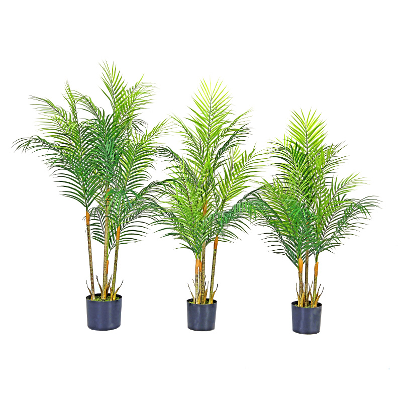 Heißer Verkauf gefälschte grüne Pflanzen Kunststoff künstliche Palme künstliche Pflanzen Phoenix Palme mit Topf für Home Decoration