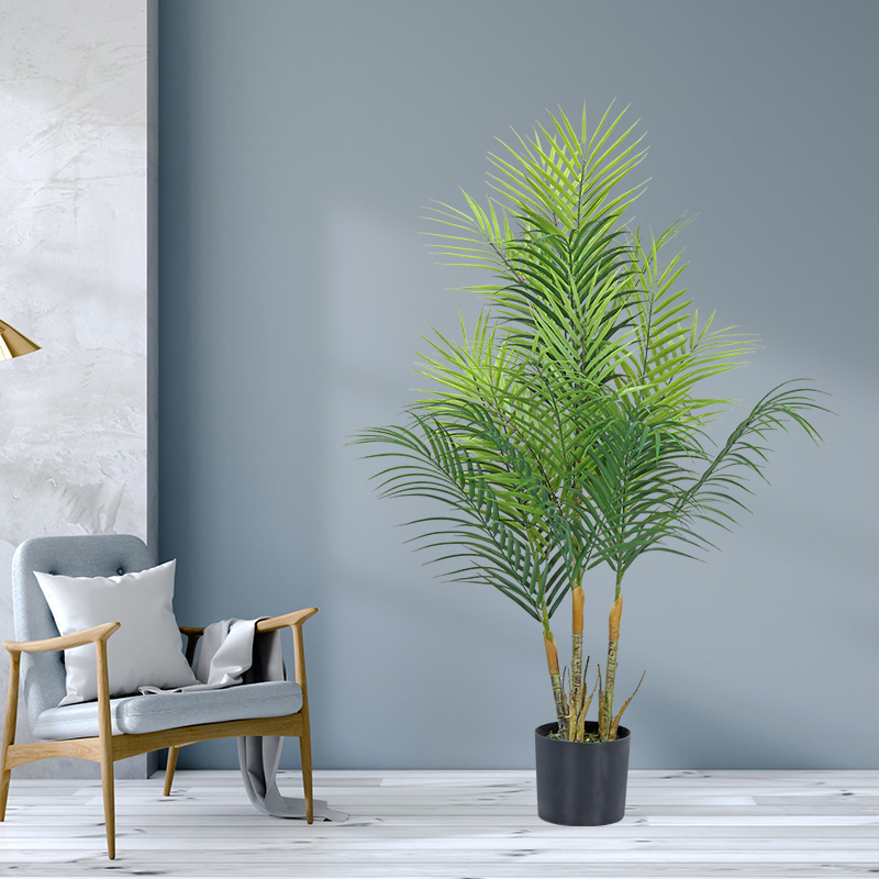 Heißer Verkauf gefälschte grüne Pflanzen Kunststoff künstliche Palme künstliche Pflanzen Phoenix Palme mit Topf für Home Decoration