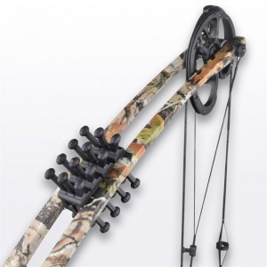 ELANGARROW240001 Bogenschießen Compound Bow Gummi-Dämpfer Schwarz Farbe Bogen Zubehör