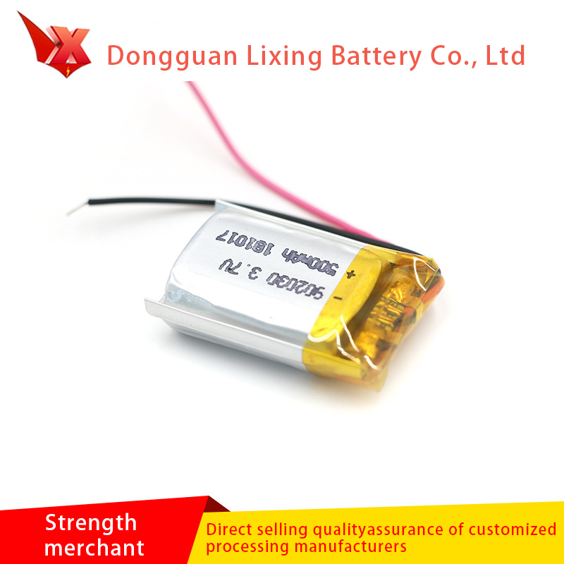 Hersteller direkter Verkaufsbericht mit CB Lithium-Batterie 902030 Umweltschutz Lithiumbatterie Große Kapazität 500mAh-Polymerbatterie