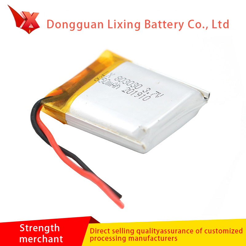 Der Hersteller liefert 803030-650MAH 3.7V ultradünne Lithiumbatterie, spezielle Batterie für Walkman- und Erwachsenenprodukte