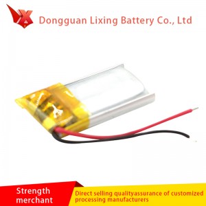 Der Hersteller liefert 401220-3.7V Softpack-Lithium-Ionen-Polymerbatterie und 60mAh-kundenspezifische Batterie für Bluetooth-Headset