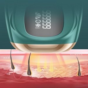 IPL-Laser-Haarentfernung Tragbare Haarentfernungsgerät IPL-Epliator Permanent Home Laser-Haarentfernung