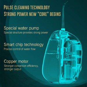 Fabrikangebot Oralpflege-Sterilisation Zahnreiniger tragbare Wasser-Flosh-Zähne Reinigung und weiße Tragbare Faltzähne