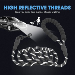 Amazon Hot Sale Heavy Duty Starke Klettern Nylon Seil Reflektierende Hundeleine Pet Blei