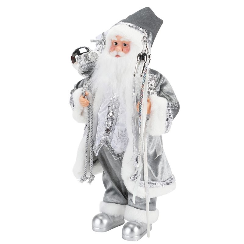 45 ~ 62cm Weihnachten stehend Santa Claus Ornament Dekoration Figur Collection Stoff Urlaub Festival Weihnachten Plüschgegenstand