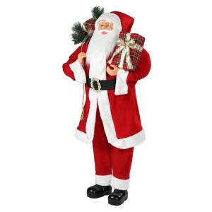 30 ~ 110cm Weihnachten stehend Santa Claus Ornament Dekoration Festival Holiday Figur Collection Traditionelle Weihnachten Islay