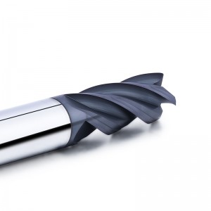 Wolframkarbid CNC-Werkzeuge 4 Flachflötenfräser 45 Grad-Endmühle für Kohlenstoffstahl