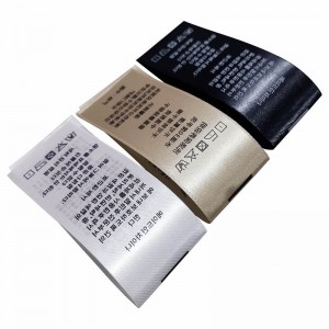 Back-Nackenkleidetiketten für leichte Kleidung und Kinderprodukte