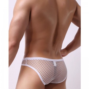Großhandel schwarz sexy schwule Unterwäsche Custom Men \\\\\\\\ \'s Thong Briefs 2 Käufer