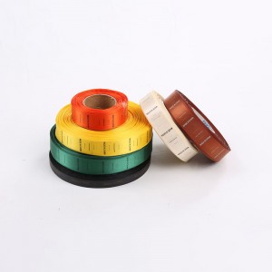 Startet elegante Linie der gewebtem Kleidung Etiketten