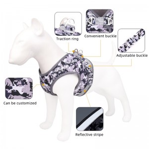 Factory Direct Sales! Super bequemer reflektierender einstellbarer Camouflage-Hundegurt