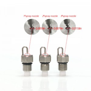 Der Rubin trifft die Zerstäubungsdüse