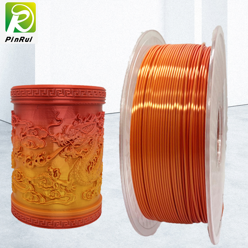 Pinrui Hohe Qualität Rot-Gold-Regenbogen 1.75mm 3D-Drucker-PLA-Filament