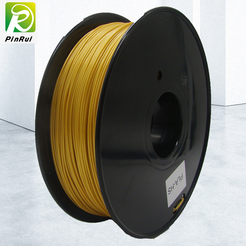 Pinrui Hohe Qualität 1kg 3D PLA Drucker Filamentgelb Gold Farbe