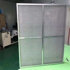 Gewerbliche Küchenangebote Hauben-Metall-Mesh-Fettfilter/aluminium Waschbare gefaltete Platte Pre HVAC-Filter