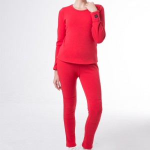 Vollständige Set-Heizunterwäsche, tragbare Batterie erhitzt lange Unterwäsche für die Körperwärmung