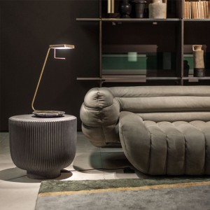 Industrielle Outdoor-Fiberglas-Schüssel Form End-Tischzentrum Runde modern-Couchtisch-Set Wohnzimmermöbel