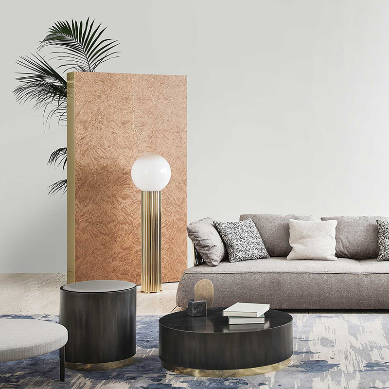 Italienisches Design Modern Luxus Edelstahl Couchtisch Runder Beistelltisch Für Wohnzimmermöbel