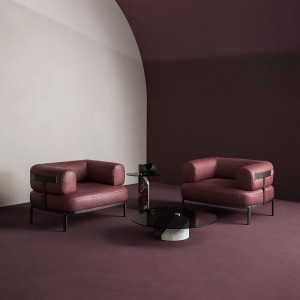 Italienisches Design Temperiertes Glas Couchtisch Modern Marmor Sockel Runder Beistelltisch Für Wohnzimmermöbel