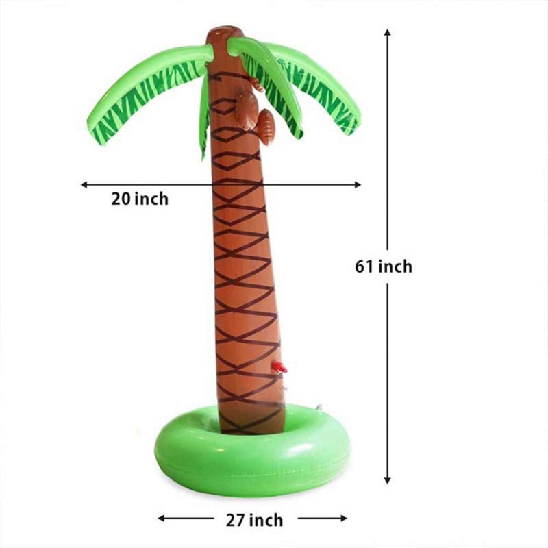 Aufblasbarer Palmenkokosnussbaumspielzeug, Float-Dekoration im Freien für Strandhintergrund