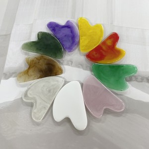 Roller Gesicht Abnehmen Massager Hubwerkzeug Harz Gesichtsmassage Roller Haut Massage Schönheitspflege V-förmig Doppelkopf Gua Sha Kits